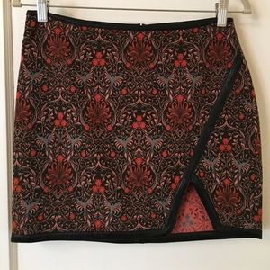 Express Brocade Mini Skirt